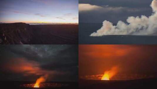 火山喷发岩浆高清在线视频素材下载
