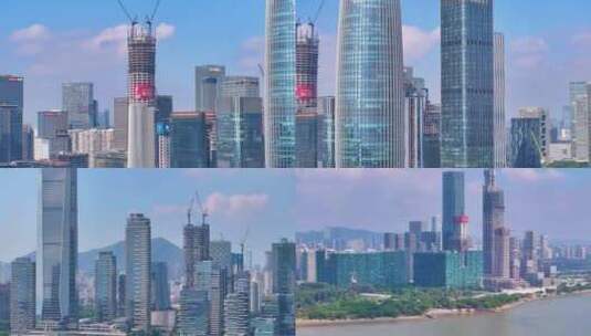 深圳南山区高楼大厦航拍摩天大楼后海城市建高清在线视频素材下载