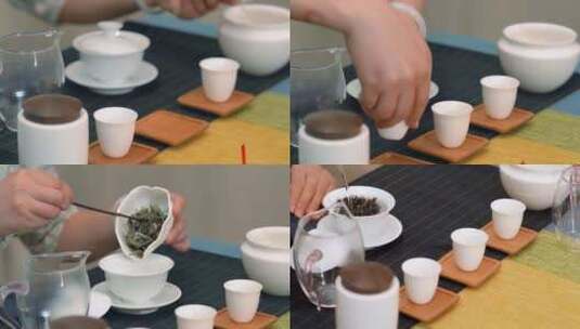 泡茶喝茶品茶茶文化中国风高清在线视频素材下载