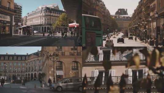 法国巴黎街头高清在线视频素材下载