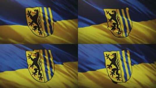 莱比锡旗帜挥舞-德国高清在线视频素材下载
