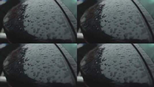 雨水滴在窗户上高清在线视频素材下载