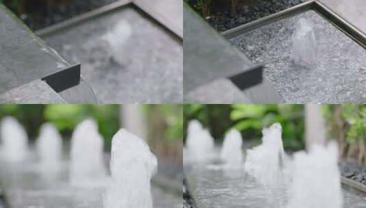 高端住宅水系喷泉高清在线视频素材下载