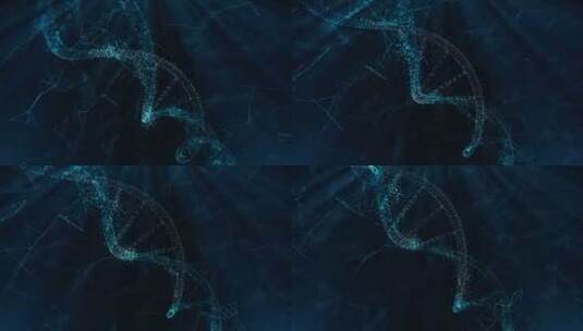 DNA粒子高清在线视频素材下载