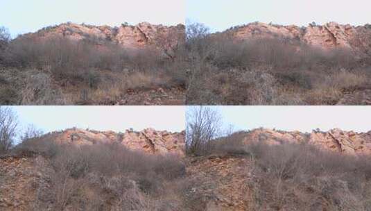 嶂石岩 山 山景 美景 景色高清在线视频素材下载