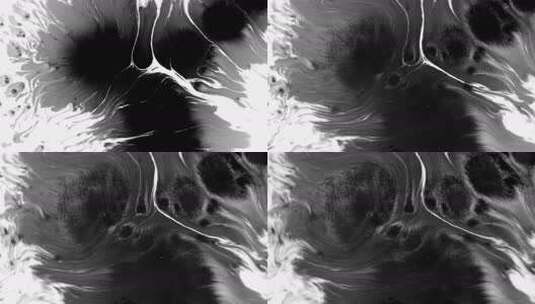 黑白水墨风格流动纹理动态视频高清在线视频素材下载