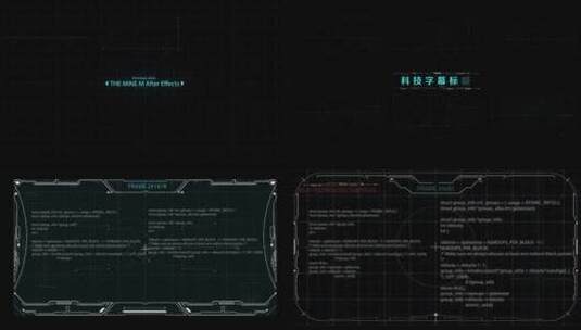 科技字幕条字幕标题高清AE视频素材下载