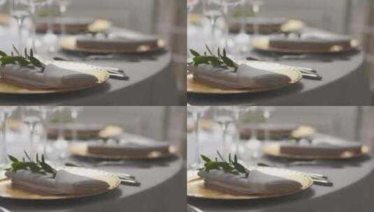 婚宴装饰桌高清在线视频素材下载