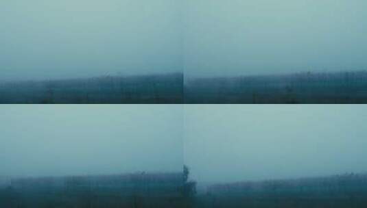 雨天雾气弥漫的风景高清在线视频素材下载