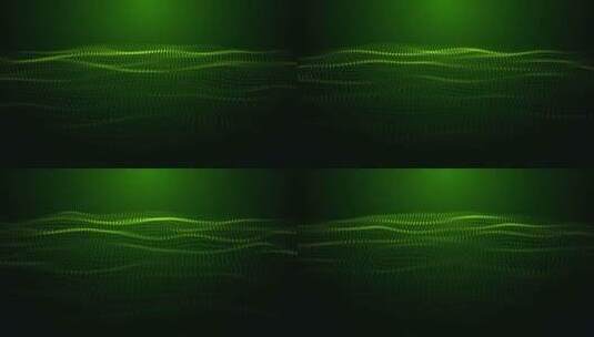 绿色粒子波高清在线视频素材下载