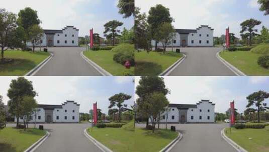上海龙现代艺术中心4K实拍高清在线视频素材下载