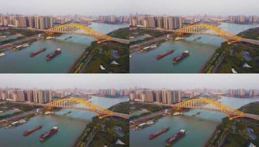 广东省佛山市城市风光航拍高清在线视频素材下载