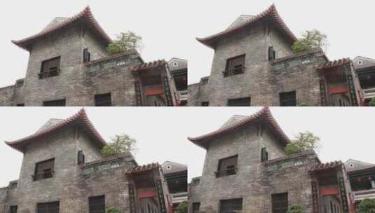 广东古建筑高清在线视频素材下载