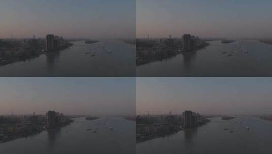 南京长江大桥航拍素材高清在线视频素材下载