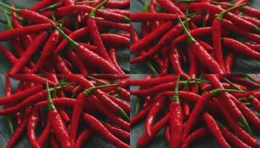 辣椒 尖椒 青椒 蔬菜 食物高清在线视频素材下载
