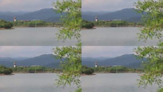 湖自然生态环保绿色氧气清新高清在线视频素材下载