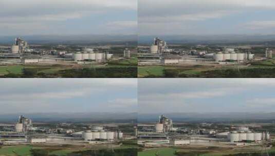 工业生产工厂竖屏航拍高清在线视频素材下载