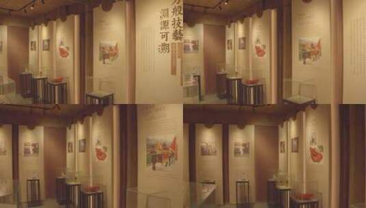 梅城印记历史文化展示馆内景高清在线视频素材下载