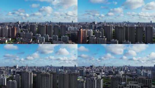上海浦西延时航拍空镜高清在线视频素材下载
