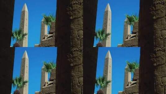 神庙中的方尖碑高清在线视频素材下载
