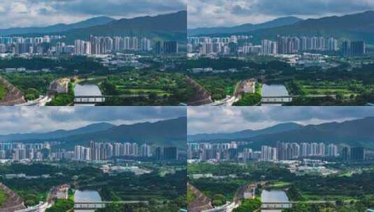 深圳看香港上水延时视频高清在线视频素材下载