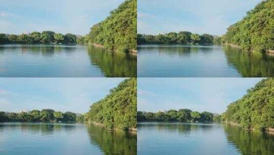 广西桂林山水两江四湖唯美湖水风景天空之镜高清在线视频素材下载