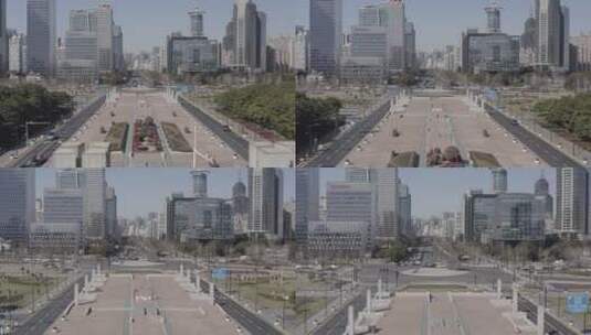 【4K-Dlog】上海浦东世纪大道东方之光雕塑高清在线视频素材下载