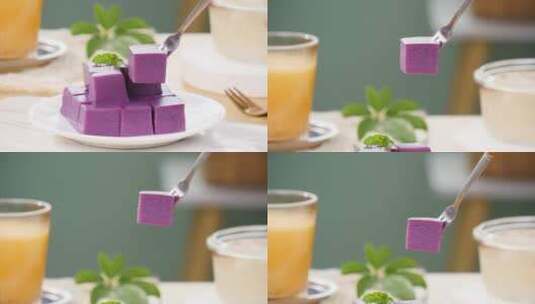 紫薯糕素材高清在线视频素材下载