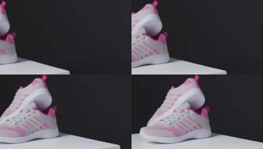 运动鞋的跟踪拍摄镜头高清在线视频素材下载