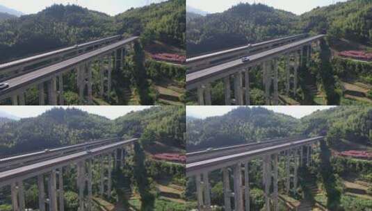高速公路高架桥梁高清在线视频素材下载
