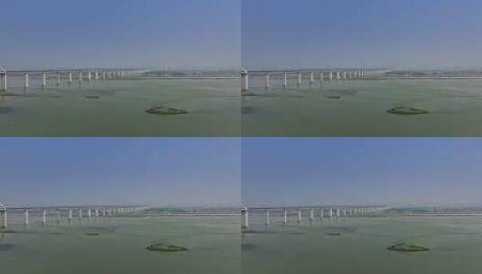高清航拍乐山城市建设桥高铁动车自然风光船高清在线视频素材下载