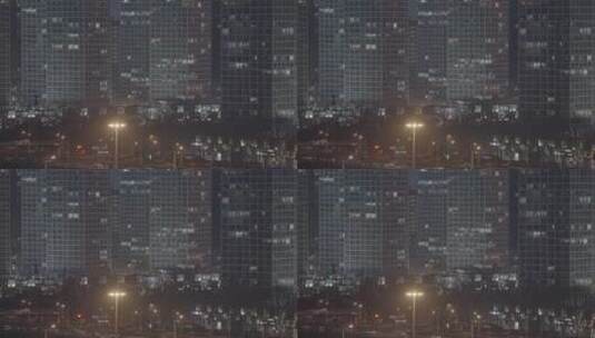 国贸夜景 城市夜景高清在线视频素材下载