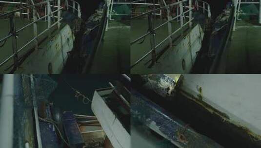 4kl1广东雷州渔民出海捕鱼夜景1高清在线视频素材下载