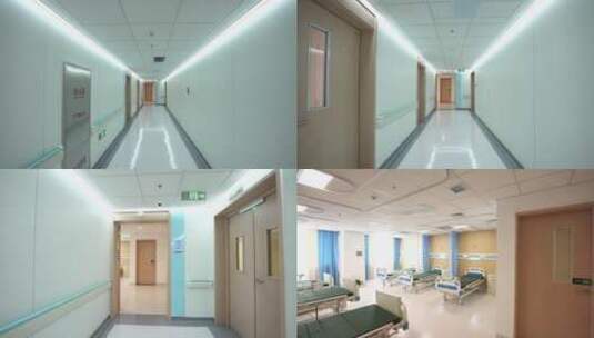 医院空镜 医院走廊高清在线视频素材下载