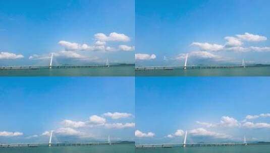 4K深圳湾公路大桥延时高清在线视频素材下载