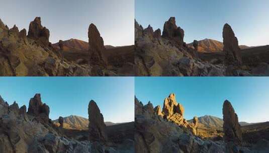 特内里费岛El Teide美丽的日出高清在线视频素材下载