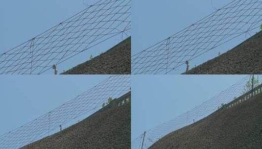铁丝网防护栏高清在线视频素材下载