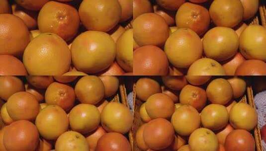 超市货柜里的水果柚子移动镜头高清在线视频素材下载