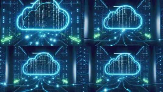 云计算云存储服务器数据机房数字中心AI高清在线视频素材下载