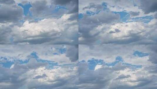晴朗的天空云景时间流逝延时摄影高清在线视频素材下载
