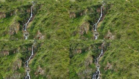 山林间的瀑布高清在线视频素材下载