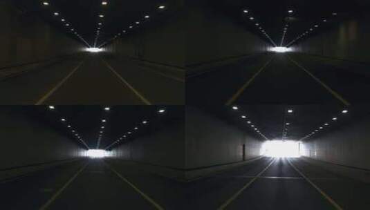时光隧道穿越隧道曝光高清在线视频素材下载