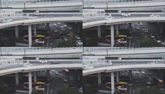 城市立交高架桥交通顺畅高清在线视频素材下载