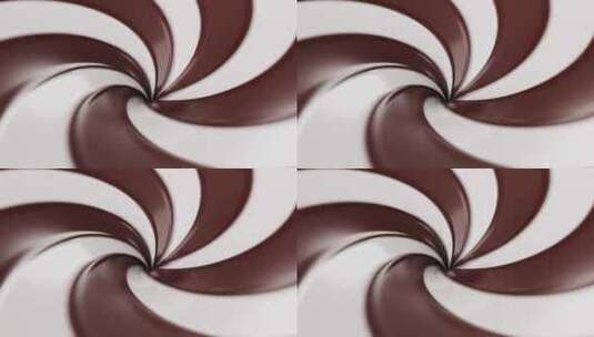 牛奶巧克力混合制作过程高清在线视频素材下载