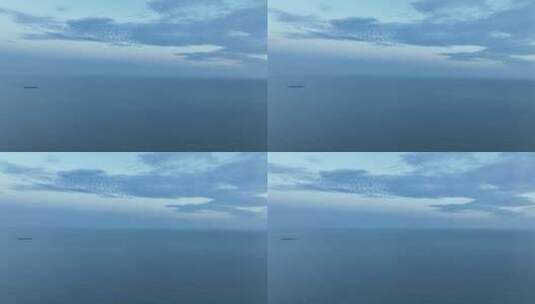 蓝色大海航拍飞向大海天空海洋风景唯美大海高清在线视频素材下载