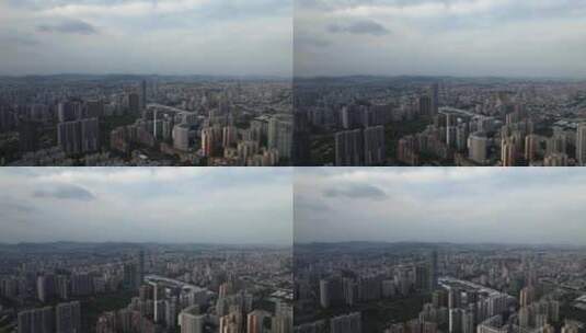 广州天河区城市风光-广发证券大厦高清在线视频素材下载