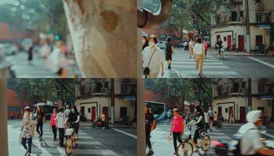上海浦西街景高清在线视频素材下载