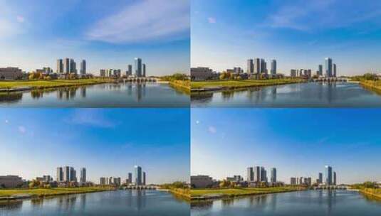 北京城市副中心 通州商务区高清在线视频素材下载