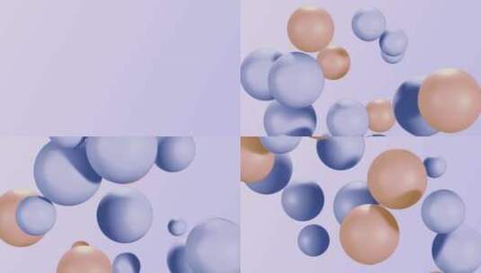 紫色球体3d动画高清在线视频素材下载