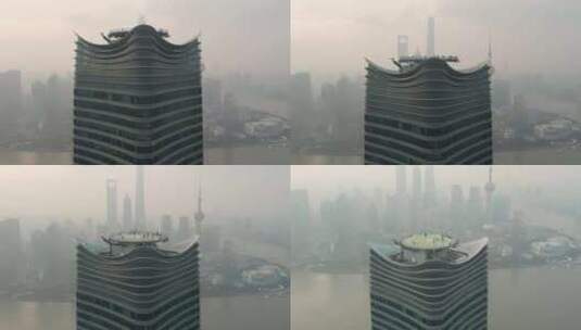 上海北外滩 城市风光航拍高清在线视频素材下载